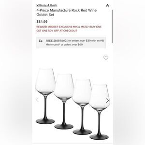 Villeroy & Boch

3-Piece Manufacture Rock Red Wine Goblet Set